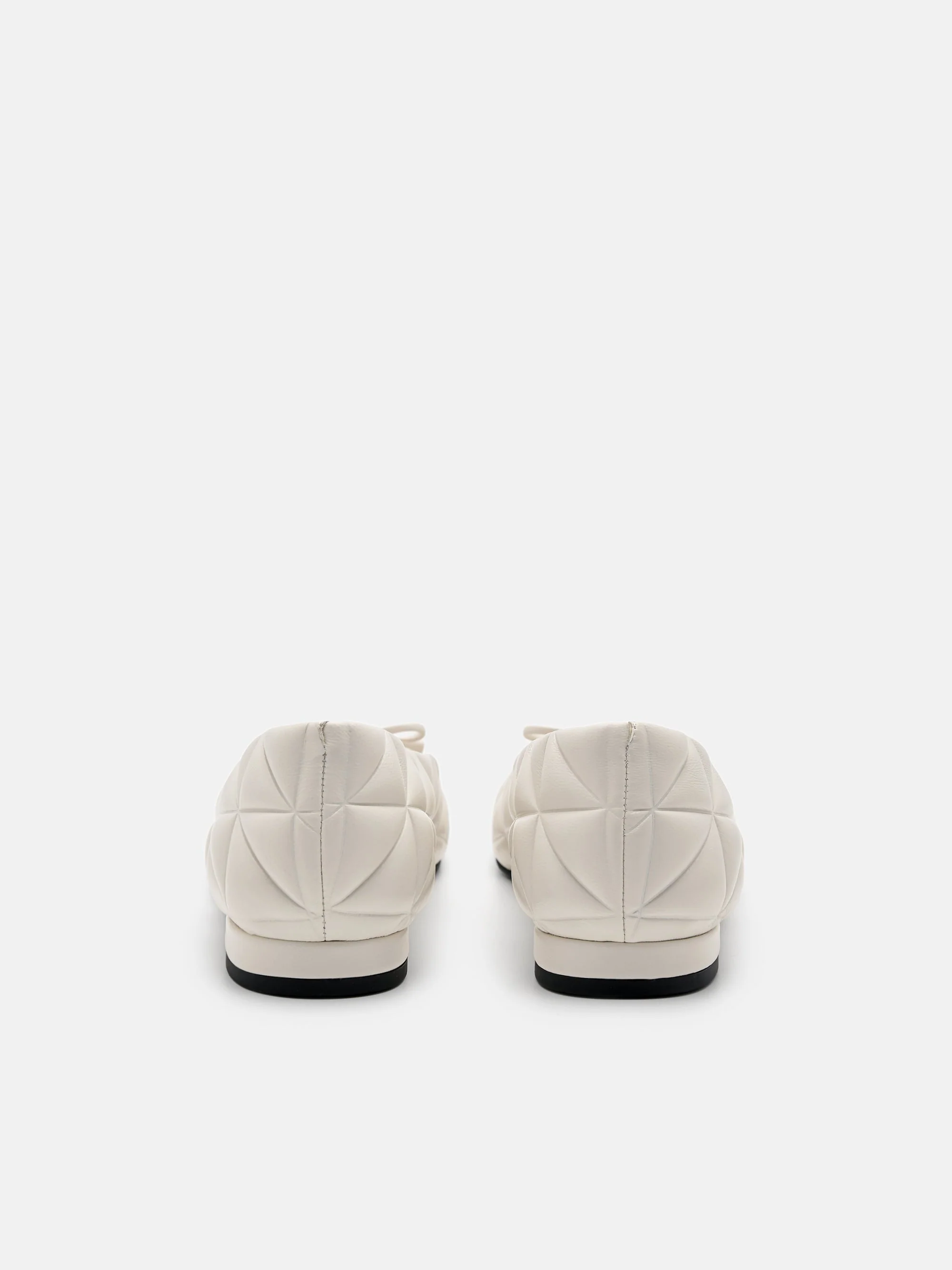 Kayla Leather Ballerina Flats in Pixel - Image 3