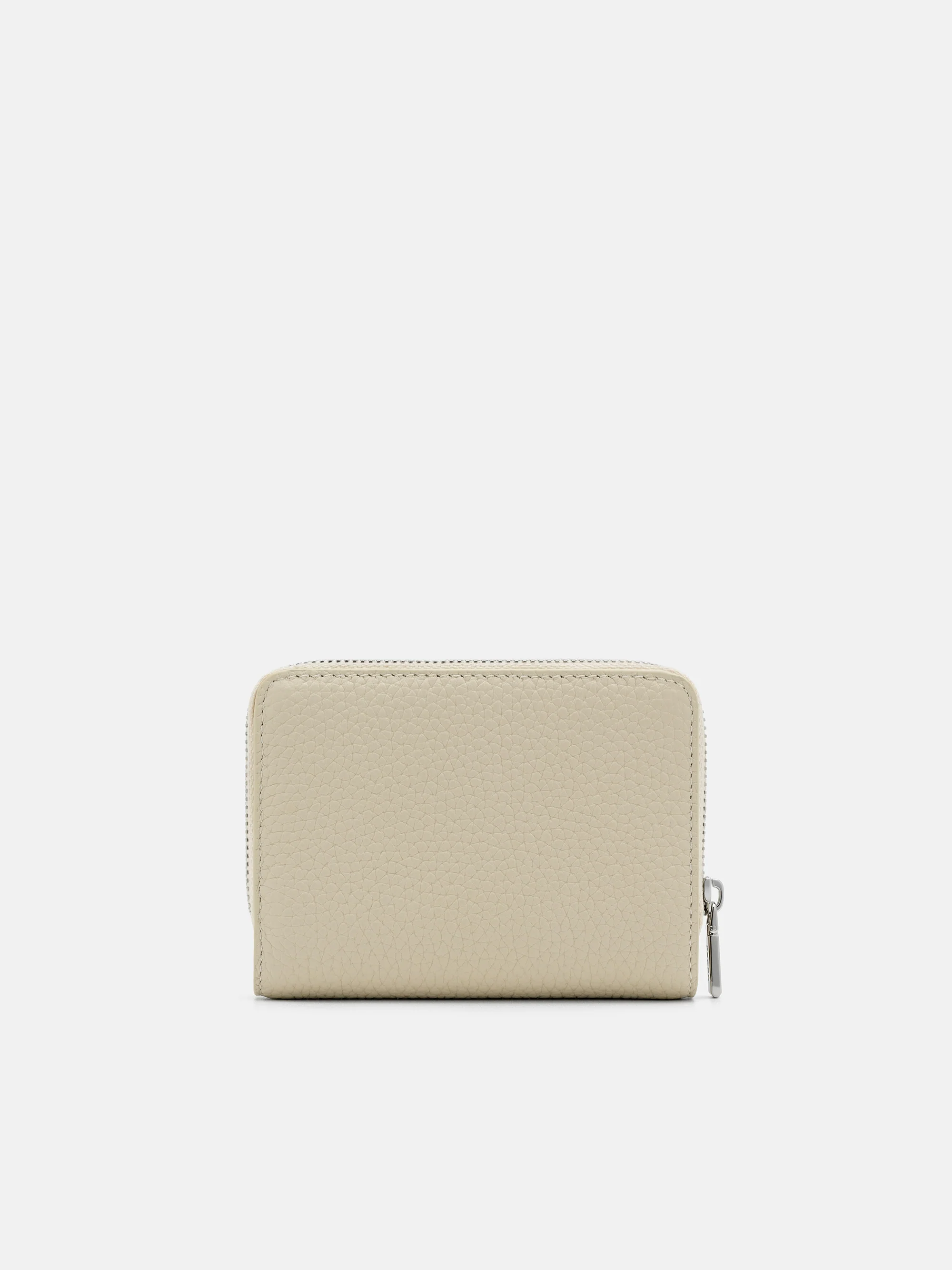 Tumbled Leather Bi-Fold Zip Wallet - Image 3