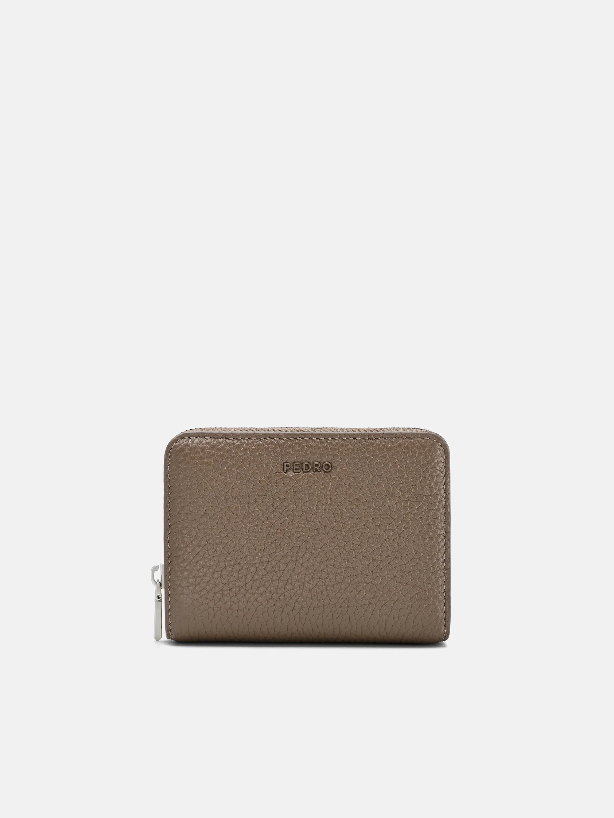 Tumbled Leather Bi-Fold Zip Wallet - Image 5