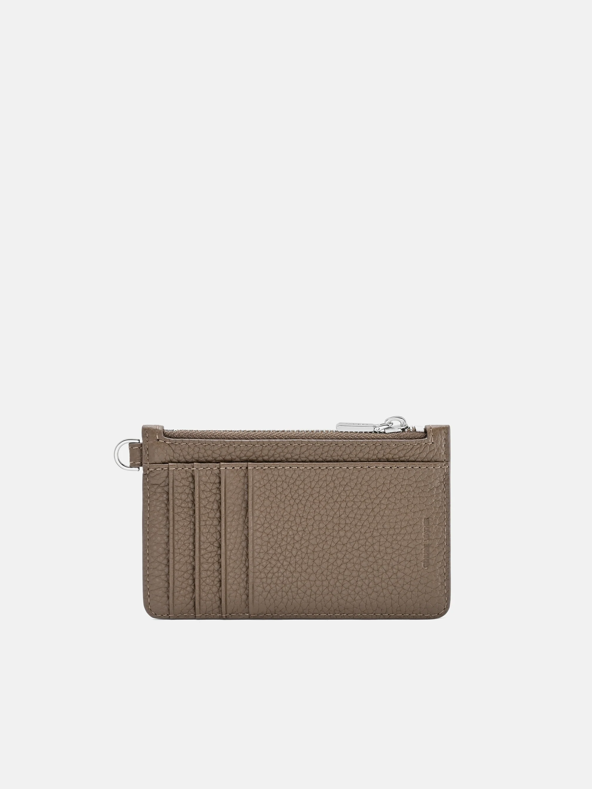Tumbled Leather Zip Card Holder - Image 7