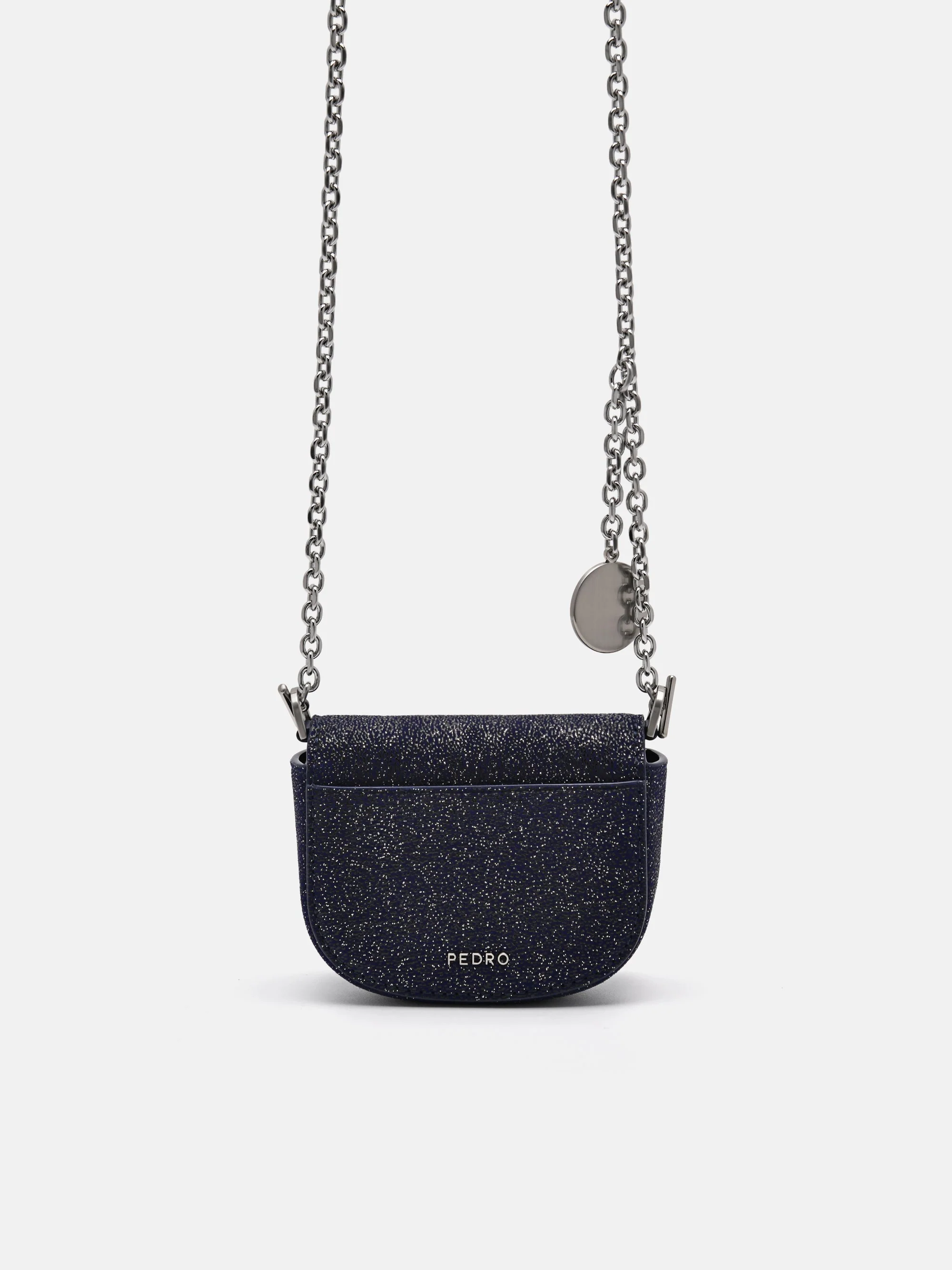 PEDRO Icon Glitter Suede Micro Pouch - Image 3
